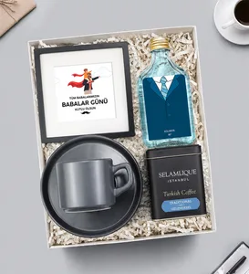 Fincan & Kolonya & Kahve & Çerçeve Babalar Günü Hediye Seti