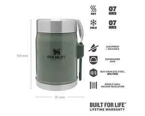 Stanley Termos Classic Legendary Kaşıklı Yemek Termosu 0.4L