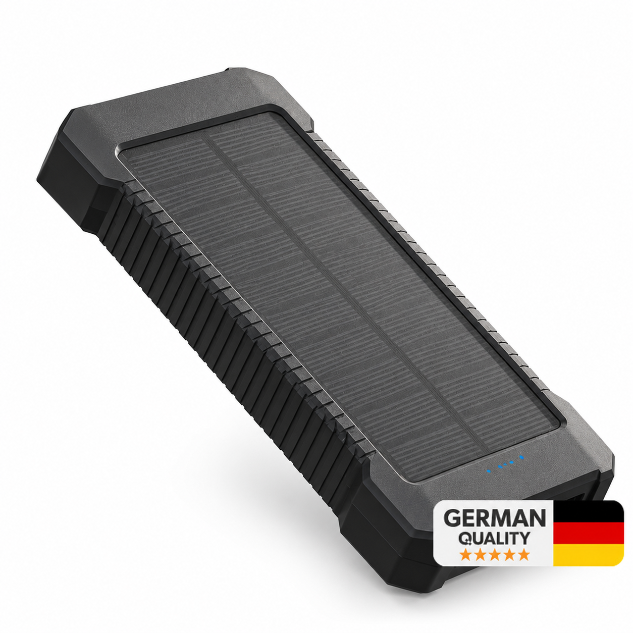 Woyax Güneş Enerjili Solar Powerbank 10000mah Led Işıklı Taşınabilir Batarya Şarj Cihazı Siyah