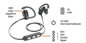 Işıklı Kablosuz Kulaklık ED955-Stoklu