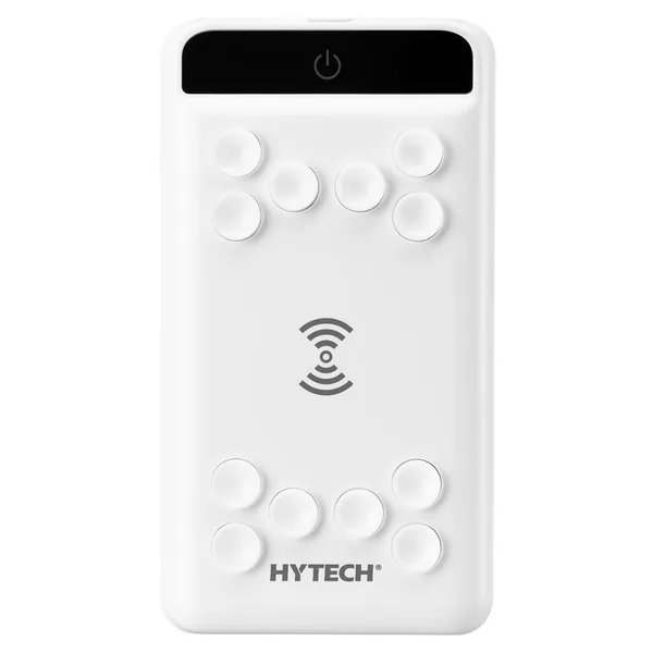 ED283 Hytech HP-W11 10000mAh Kablosuz Powerbank 2 Usb Port Beyaz Taşınabilir Pil Şarj Cihazı
