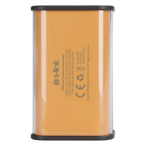 ED274  S-link V92 9200mAh PD22.5W + QC3.0 USB+Type-C Gri/Sarı LCD Şeffaf Taşınabilir Pil Şarj Cihazı Powerbank