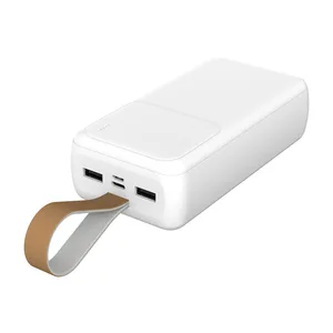 ED276  S-link G310 30000mAh 2*USB+Type-C+Micro Beyaz Taşınabilir Pil Şarj Cihazı Powerbank