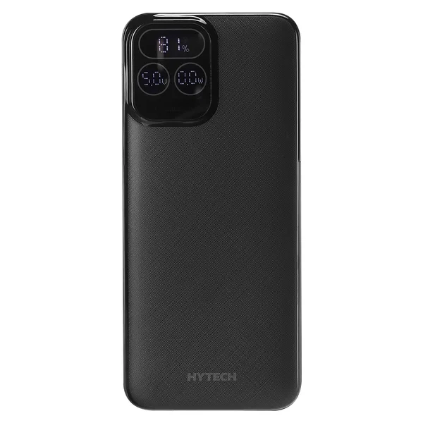 ED263 Hytech H110 10000mAh HSC22.5W PD20W+QC3.0 18W Siyah LCD Taşınabilir Pil Şarj Cihazı Powerbank