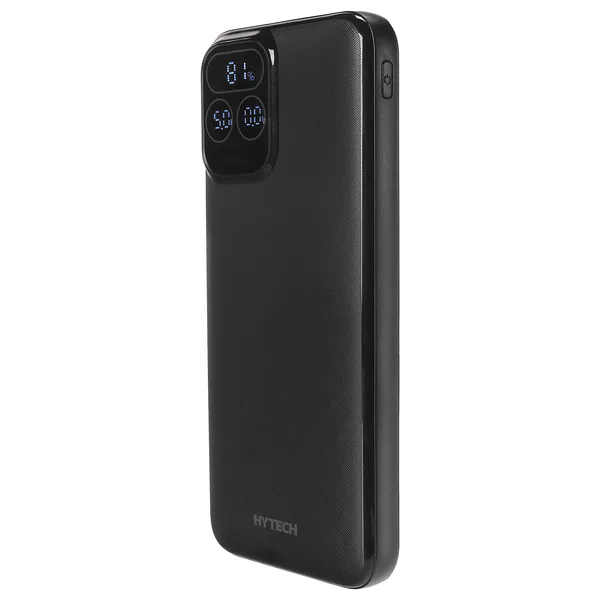 Hytech H110 10000mAh HSC22.5W PD20W+QC3.0 18W Siyah LCD Taşınabilir Pil Şarj Cihazı Powerbank — detay