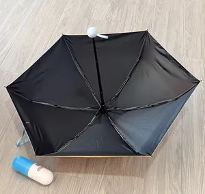 İlaç Kapsülü şeklinde Kılıflı Özel Desenli Mini Katlanır Cep Şemsiyesi