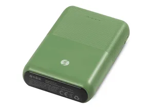 S-link IP-S110 10000mAh 2*Usb Port+Micro+Type C Powerbank Yeşil Taşınabilir Pil Şarj Cihazı