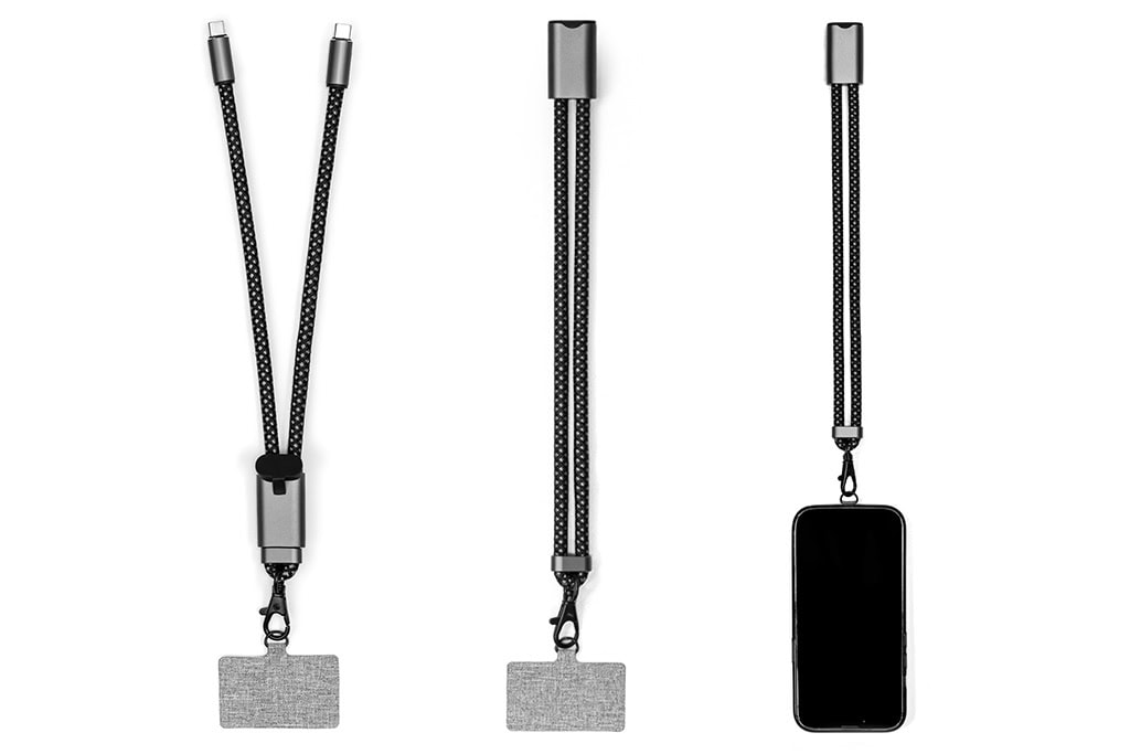 BrandCharger Lany Wristband Charge Eco 60W Telefon Bilek Askılı Şarj ve Veri Kablosu — detay