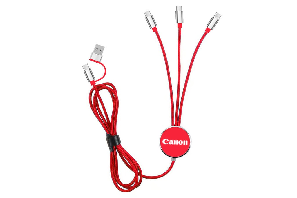 TULIP PLUS 120 cm LED Logolu Çoklu Şarj Kablosu — detay