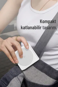 Woyax Wireless QI2 Kablosuz Şarj Standı Katlanabilir Apple iPhone-Watch-AirPods Uyumlu 15W Hızlı Telefon Kulaklık Saat