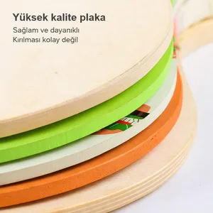 Promosyon logolu Premium Ahşap Plaj Raket Seti