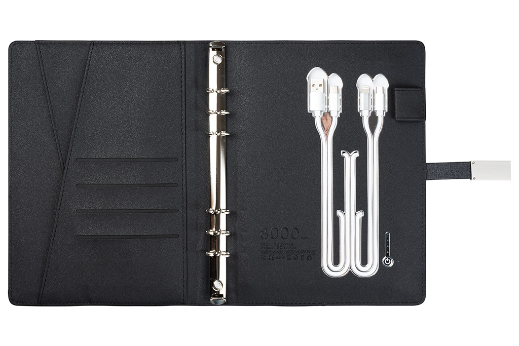 ZEUS Taba Kablosuz Şarj Özellikli & Powerbankli Organizer