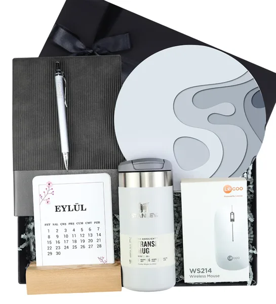 Defter & Takvim & Stanley Termos & Mouse & Kalem Premium Hediye Seti