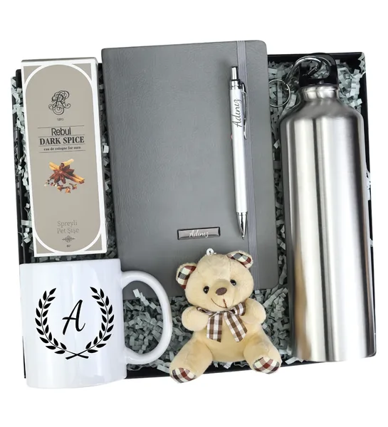Defter & Kalem & Matara & Kupa & Kolonya & Ayıcık Hediye Seti