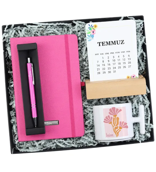 Defter & Kalem & T Kupa & Takvim Hediye Seti