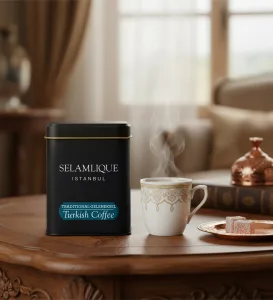 2 li Fincan & Kahve Yanı Bardağı & Türk Kahvesi & Kahve Peçetesi & Sabun Hediye Seti