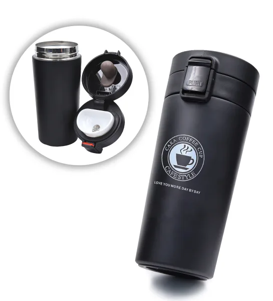 Kilitli Termos & Mousepad & Yumuşak Kapaklı Not Defteri & Siyah Kupa Hediye Seti — detay