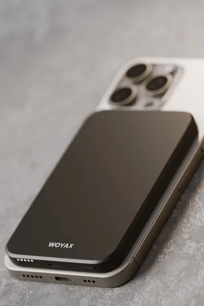 Woyax by Deji MagSafe Power Bank 5000 mAh 20W Fast Portable Charger Siyah