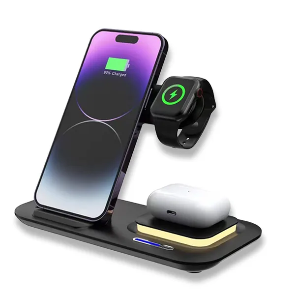 Kablosuz Şarj Standı (Telefon, Saat, Kulaklık) – Model 1 — detay