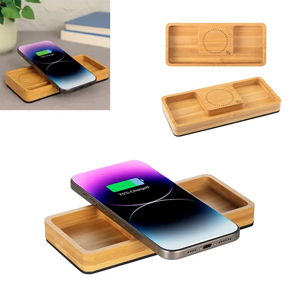 Bambu Wireless Şarjlı Masaüstü Düzenleyici