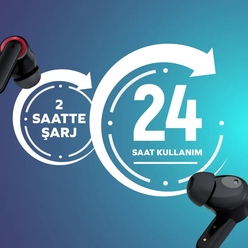 Woyax by Deji Gaming Kablosuz Bluetooth Oyuncu Kulaklık 60 ms Gecikme HD 4 Mikrofon ENC Çift Cihaz Desteği