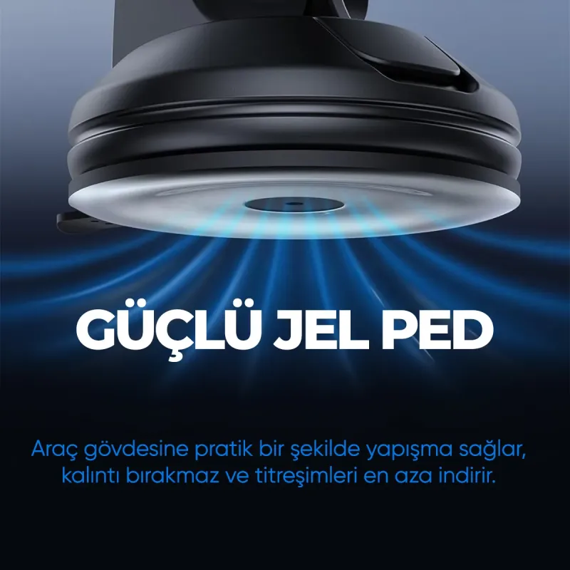 Woyax Güçlü Mıknatıslı Vantuzlu Araç İçi Telefon Tutucu - Vakumlu Akrobat Araba Telefon Tutacağı